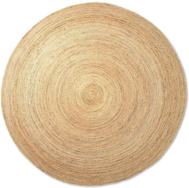 Ferm Living Eternal Jute Vloerkleed Rond Naturel Ø120 cm.