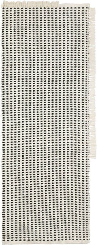 Ferm Living Way Vloerkleed Loper Gebroken Wit/Blauw
