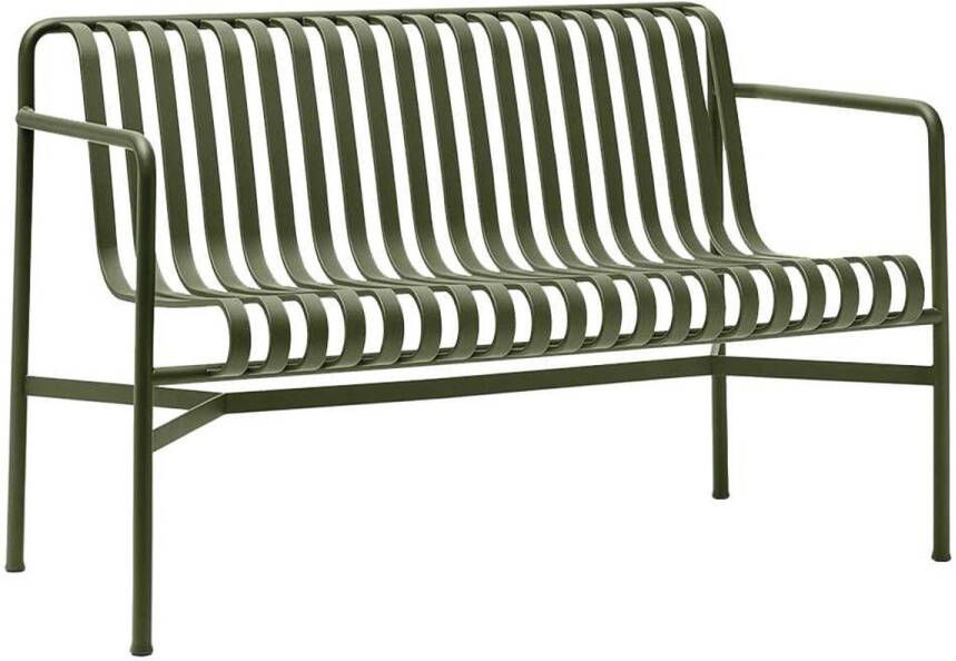 HAY Palissade Tuinbank Olive 2 zits