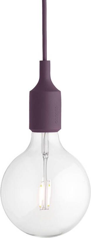 Muuto E27 Socket Hanglamp LED Burgundy