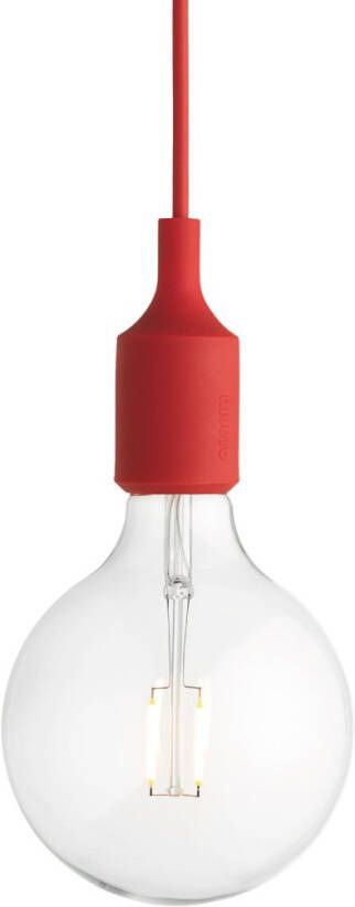Muuto E27 Socket Hanglamp LED Rood
