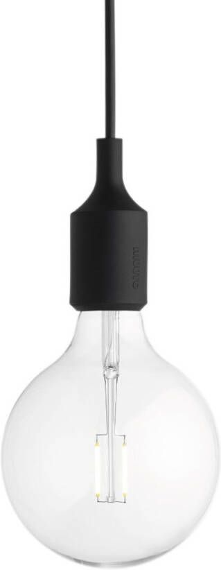 Muuto E27 Socket Hanglamp LED Zwart