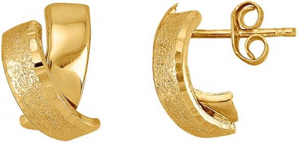 KLiNGEL Oorstekers in elegant design Geelgoudkleur