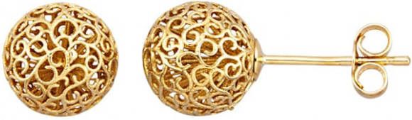 KLiNGEL Oorstekers in verfijnd design Geelgoudkleur