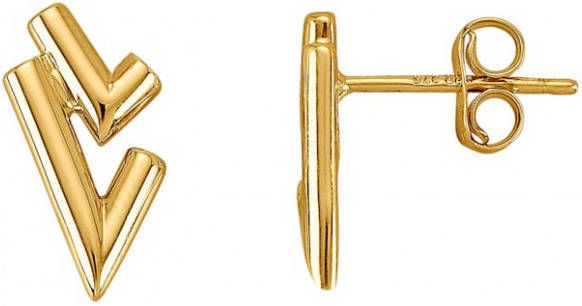 KLiNGEL Oorstekers in verfijnd design Geelgoudkleur