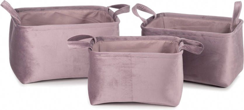 Kidsdepot Opbermandjes 3 Stuks Billie Lavendel