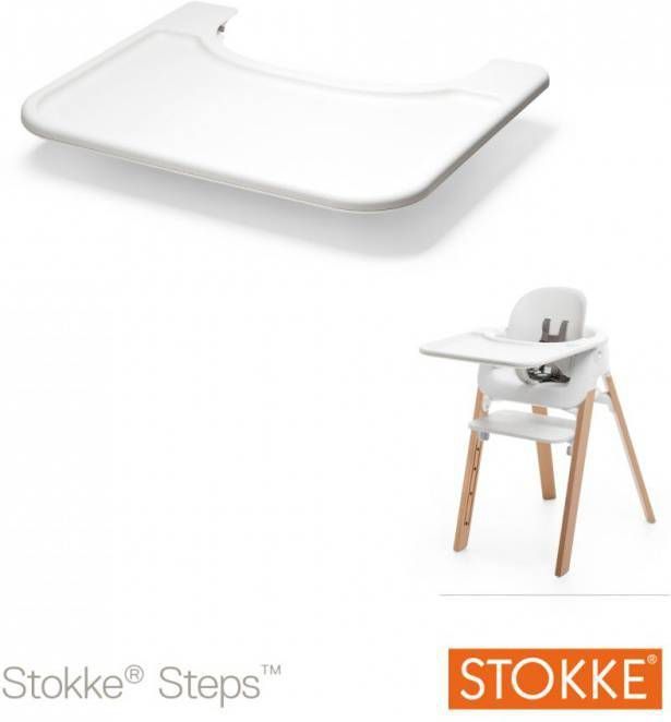 Tray Stokke Steps Baby Set White - Vloerkledenshoponline.nl