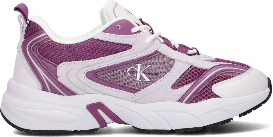 Calvin Klein Paarse Lage Sneakers Retro Tennis Dames