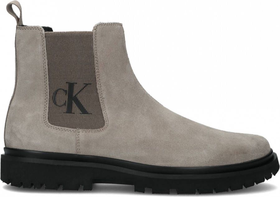 Calvin Klein Chelsea boot van suè, de met logo