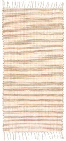 Andiamo Vloerkleed Milo 1 Handgeweven vloerkleed, platweefsel, puur katoen, met de hand geweven, met franje, ideaal voor woonkamer & slaapkamer