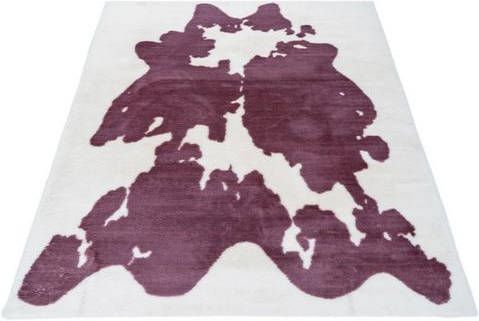 Bruno Banani Hoogpolig vloerkleed Makayla Imitatiebont, woonkamer