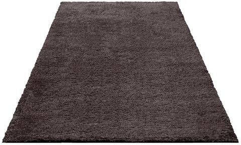 Bruno Banani Hoogpolig vloerkleed Shaggy Soft geweven, unikleurig, bijzonder zacht, woonkamer