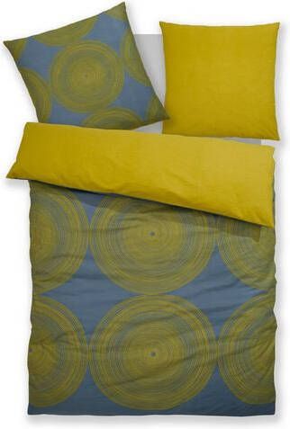 Bruno Banani Overtrekset Anton in renforcékwaliteit, afm. 135x200 cm en 155x220 cm, ritssluiting, organische dekbedovertrek, 100% katoen, rondjes design, gewassen & getekende look