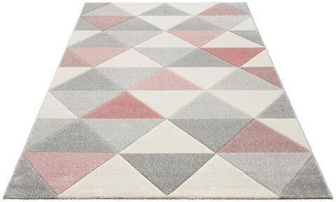 Bruno Banani Vloerkleed Berlad Met de hand gemaakt, gesneden reliëfpatroon, woonkamer