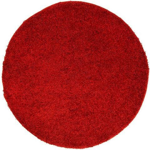 Carpet City Hoogpolig vloerkleed Shaggy Uni 500 Shaggy vloerkleed, unikleurig, ideaal voor woonkamer & slaapkamer, lange pool, zacht