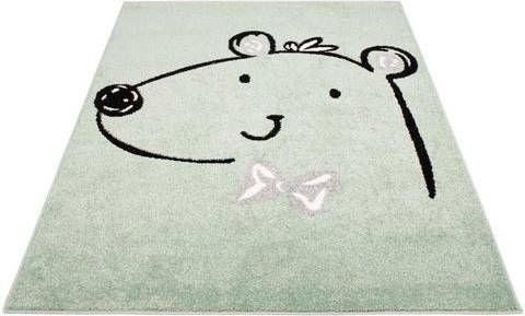 Carpet City Vloerkleed voor de kinderkamer Bubble Kids 1333 Speelkleed, teddy beer, zachte pool, gemakkelijk in onderhoud, kinderkamer