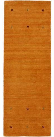 carpetfine Loper Gabbeh uni zuivere wol, met de hand geweven, gabbeh diermotief