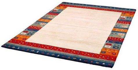 Dekowe Wollen kleed Deepika zuivere wol, oriënt look, gabbeh design, met randdessin, woonkamer