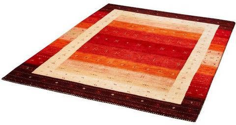 Dekowe Wollen kleed Kelly Handgeweven vloerkleed, korte pool, oriënt look, zuivere wol, met de hand geweven, Gabeh design, met randdessin, ideaal in de woonkamer & slaapkamer