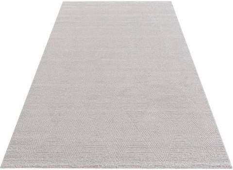 ELLE DECORATION Vloerkleed Mont Zachte korte pool, reliëfstructuur look, ruiten design, woonkamer, slaapkamer, robuust, gemakkelijk in onderhoud