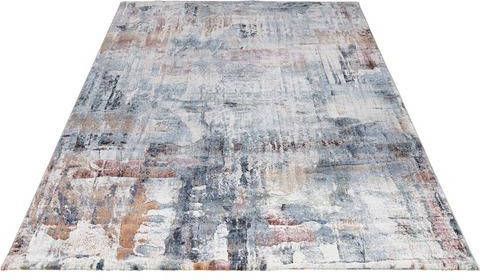 ELLE DECORATION Vloerkleed Vernon Dicht geweven, zachte korte pool, penseelstreek design, reliëf look, woonkamer, slaapkamer werkkamer, gemakkelijk in onderhoud