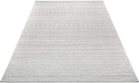 freundin Home Collection Design vloerkleed Khawa Platweefsel geschikt voor binnen en buiten, macramé look, balkon, terras, tuin, woonkamer, robuust, gemakkelijk in onderhoud