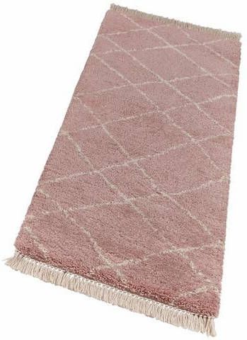 Hoogpolige loper Primrose Bijzonder zachte pool, Scandi look met franje, woonkamer, slaapkamer, robuust, gemakkelijk in onderhoud