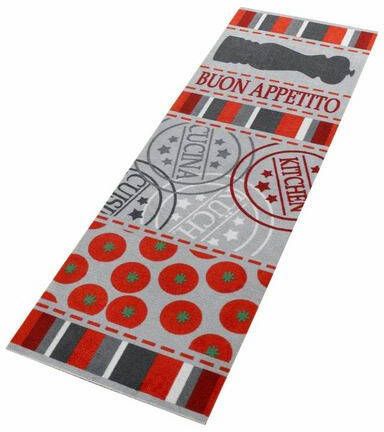 HANSE Home Keukenloper Buon Appetito Korte pool, antislip, tapijtloper, slijtvast, gemakkelijk in onderhoud, keuken, wasbaar, Kitchen, volle kleuren