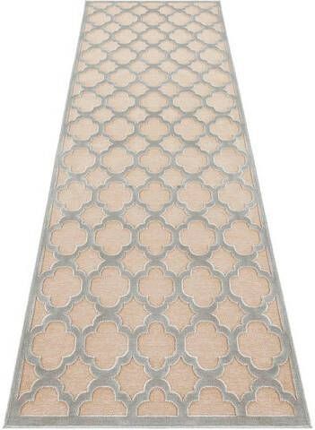 HANSE Home Loper Bryon Viscose glans, reliëfstructuur, woonkamer, slaapkamer, robuust, onderhoudsarm, reliëf look