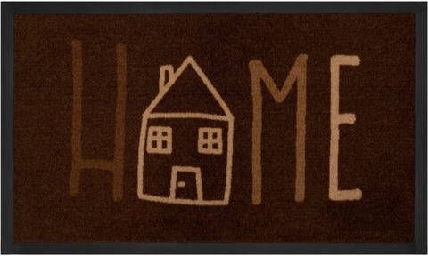 HANSE Home Mat Easy Home Geschikt voor binnen en buiten, met tekst, tekst design, wasbaar, robuust, gemakkelijk in onderhoud, ingang, antislip