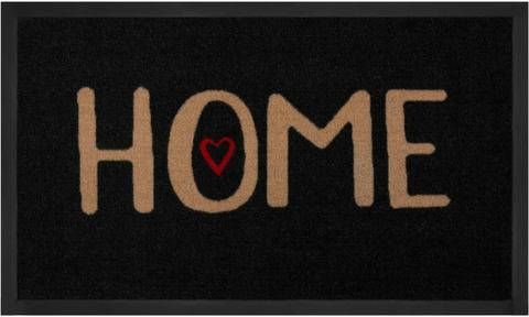 HANSE Home Mat Lovely Home Geschikt voor binnen en buiten, met tekst, tekst design, wasbaar, robuust, gemakkelijk in onderhoud, ingang, antislip