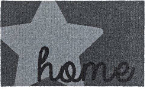 HANSE Home Mat Star Home Ster motief, met spreuk, tekst, robuust, gemakkelijk in onderhoud, anti slip, ingang, wasbaar