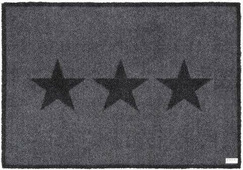 HANSE Home Mat Ster Gedessineerd, sterren, robuust, gemakkelijk in onderhoud, entree, wasbaar, antislip