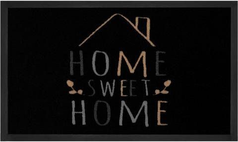 HANSE Home Mat Sweet Home 2 Geschikt voor binnen en buiten, met tekst, tekst design, wasbaar, robuust, gemakkelijk in onderhoud, ingang, antislip