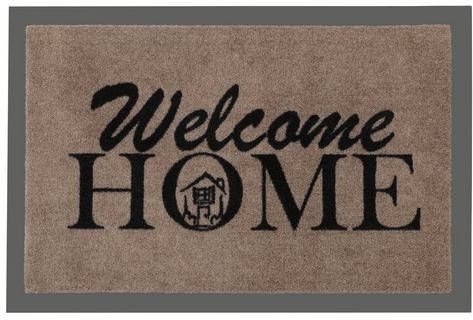 HANSE Home Mat Welcome Home met tekst, tekst design, wasbaar, robuust, gemakkelijk in onderhoud, ingang, antislip
