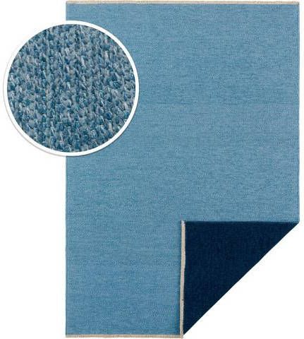 HANSE Home Vloerkleed Duo Keerbaar, franje, handmade look. unikleur, woonkamer, slaapkamer, robuust, gemakkelijk in onderhoud, afgehecht, aan beide kanten te gebruiken