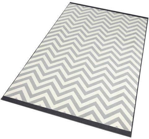 HANSE Home Vloerkleed Meridian Korte pool, zigzag motief, in kleur aangepaste afhechting, woonkamer, slaapkamer, werkkamer, robuust, gemakkelijk in onderhoud