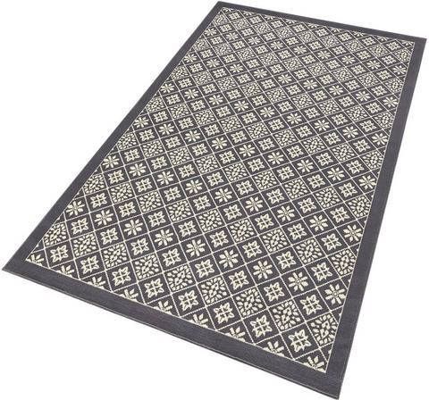 HANSE Home Vloerkleed Tile Korte pool, ruiten tegel design, rondom afgehecht, woonkamer, slaapkamer, werkkamer, robuust, gemakkelijk te onderhouden