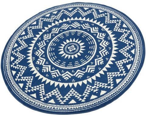 HANSE Home Vloerkleed Valencia Korte pool, mandala design, rondom afgehecht, zachte pool, woonkamer, slaapkamer, werkkamer, robuust, gemakkelijk in onderhoud
