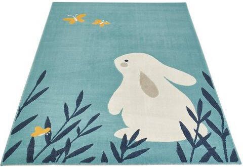 HANSE Home Vloerkleed voor de kinderkamer Bunny Lottie Haas, korte pool, kinderkamer, diermotief, slijtvast, gemakkelijk in onderhoud, robuust