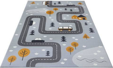 HANSE Home Vloerkleed voor de kinderkamer Dream Street Straten speelmat, korte pool, kinderkamer, speelmat, slijtvast, gemakkelijk in onderhoud, robuust