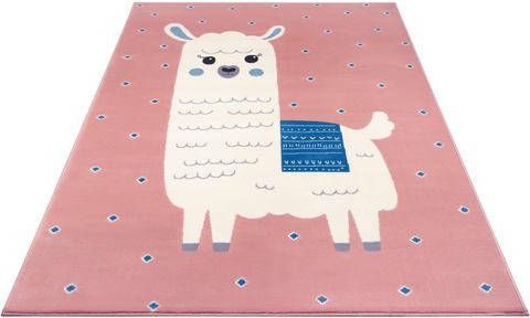 HANSE Home Vloerkleed voor de kinderkamer Lama Monty Korte pool, diermotief, kinderkamer, slijtvast, gemakkelijk in onderhoud, robuust