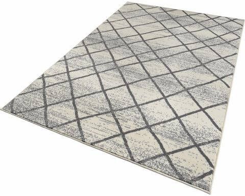 HANSE Home Vloerkleed Wybertruit Geometrisch ruitendesign, Scandi look, woonkamer, slaapkamer, werkkamer, robuust, gemakkelijk in onderhoud