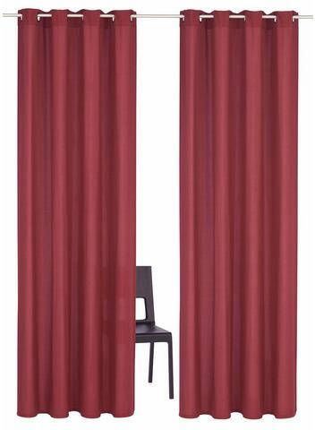 Home affaire Gordijn Parry ondoorzichtig, monochroom, basic(2 stuks 2 stuks )