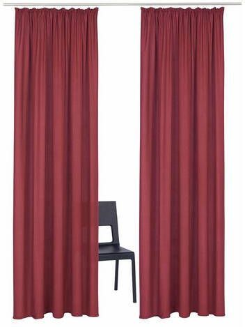 Home affaire Gordijn Parry ondoorzichtig, monochroom, basic(2 stuks 2 stuks )