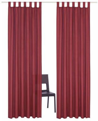 Home affaire Gordijn Parry ondoorzichtig, monochroom, basic(2 stuks )