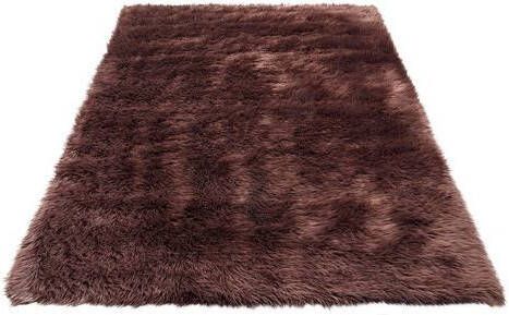 Home affaire Hoogpolig vloerkleed Dena Imitatiebont, zeer zachte pool, woonkamer