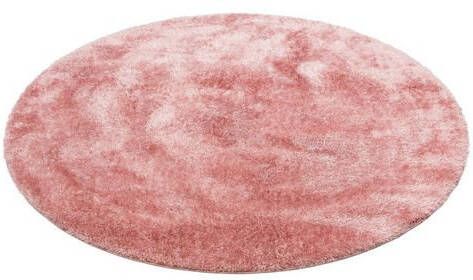 Home affaire Hoogpolig vloerkleed Malin Shaggy, unikleurig, licht glanzend, bijzonder zacht door microvezel, woonkamer