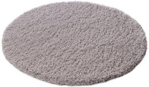 Home affaire Hoogpolig vloerkleed Viva vloerkleed rond geweven, woonkamer
