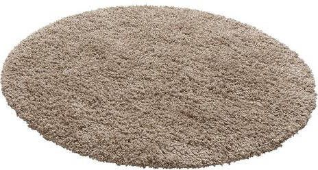 Home affaire Hoogpolig vloerkleed Viva vloerkleed rond geweven, woonkamer